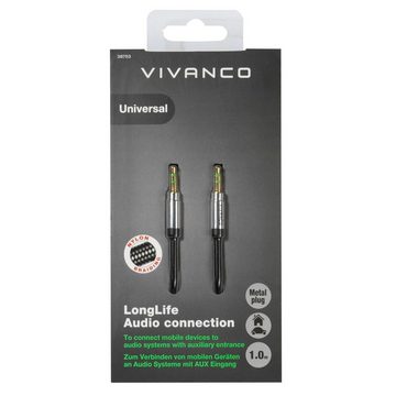 Vivanco Audio- & Video-Kabel, Audiokabel, Klinken Kabel (100 cm)