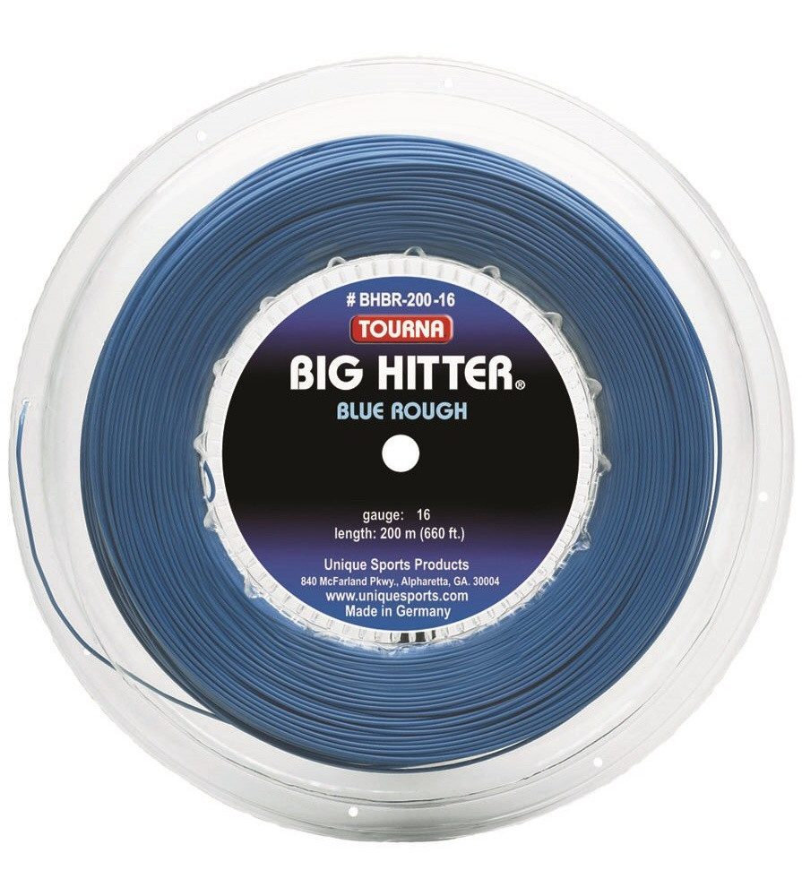 Tennissaite Big Hitter Rough (Haltbarkeit+Spin) blau 220m Rolle