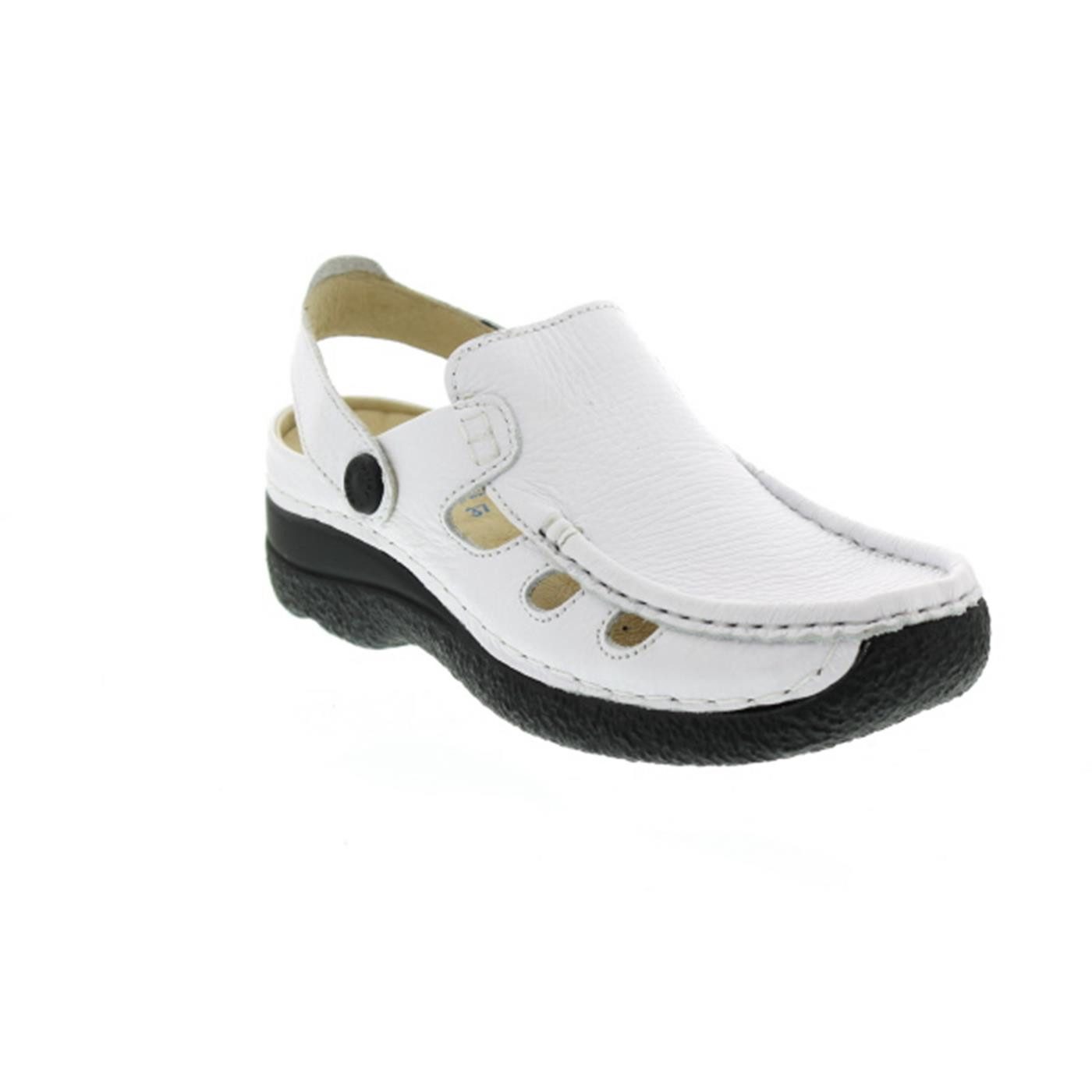 WOLKY Wolky Roll-Multi, Clog, Printed leather, White 0622070-100 Sandale günstig online kaufen