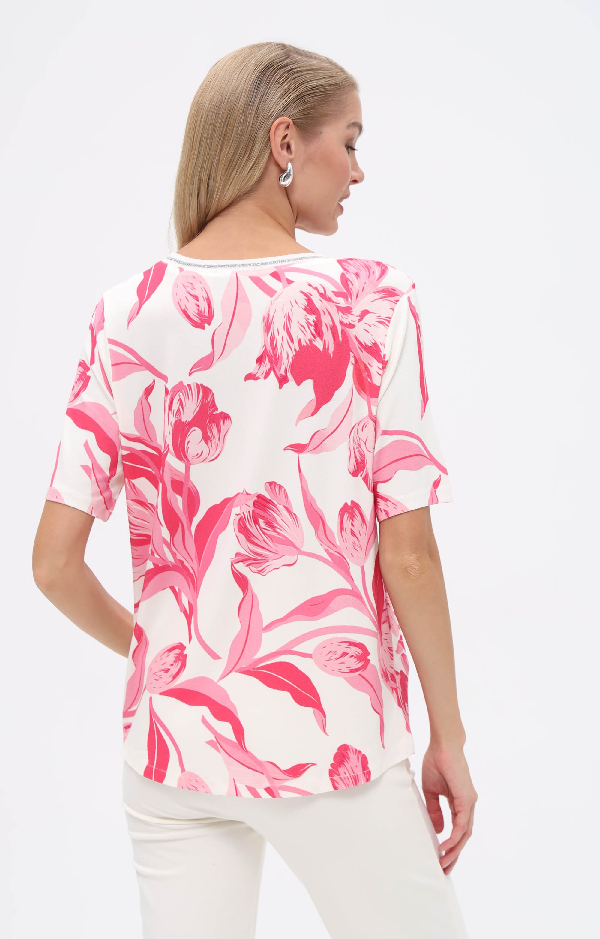 Passioni T-Shirt mit Tulpen-Print günstig online kaufen