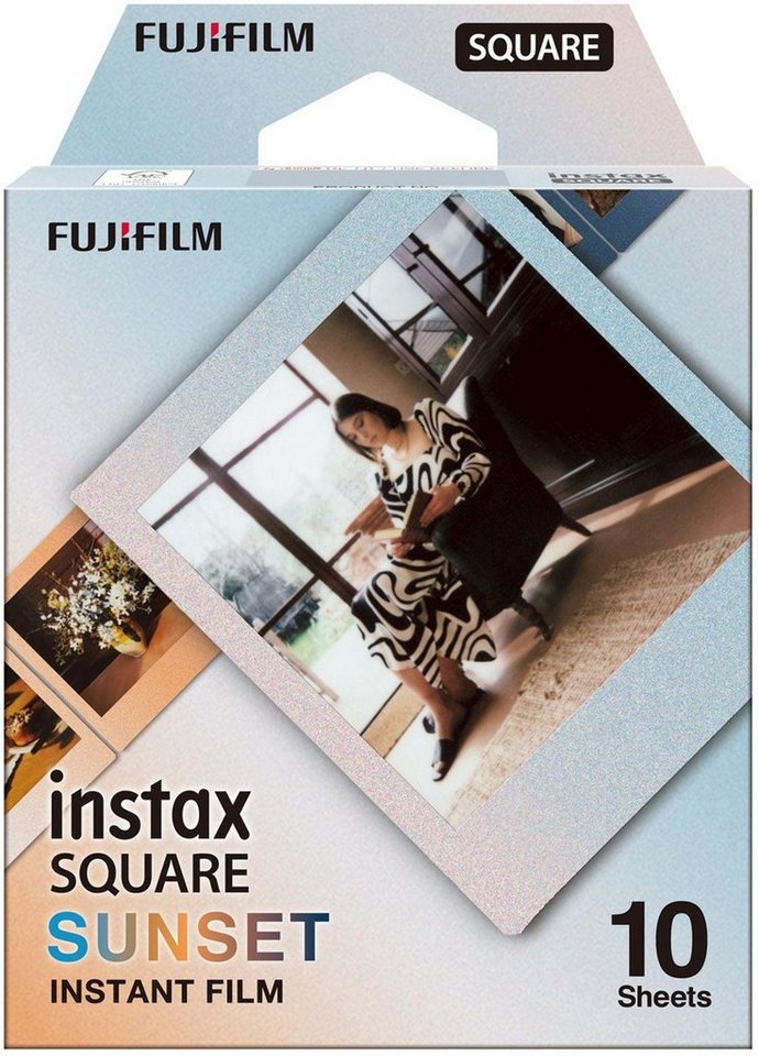 FUJIFILM Sofortbildfilm Fujifilm Instax Square Film Sunset Rainbow WW1