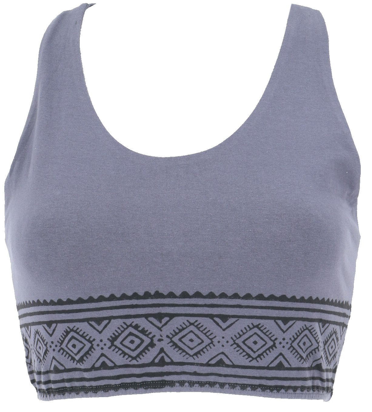 Guru-Shop T-Shirt Goa Psytrance Bikini Top, Boho Top, Yoga Bra.. Festival, Ethno Style, alternative Bekleidung