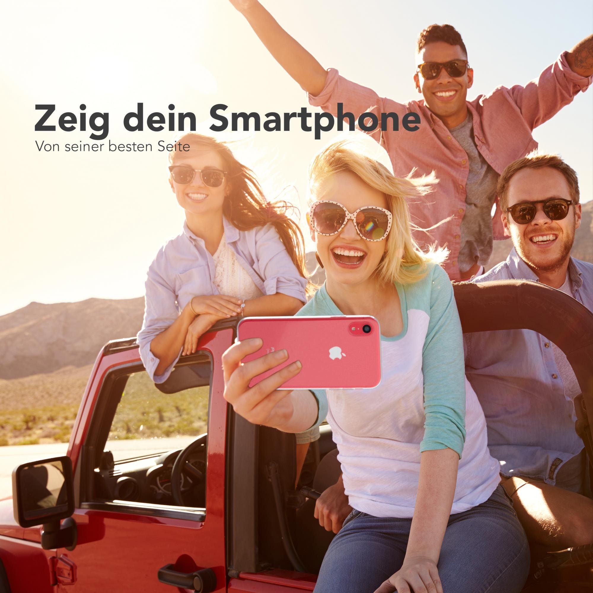 EAZY CASE Handyhülle Slimcover Clear für Apple iPhone XR 6,1 Zoll, durchsichtige Hülle Ultra Dünn Silikon Backcover TPU Telefonhülle Klar