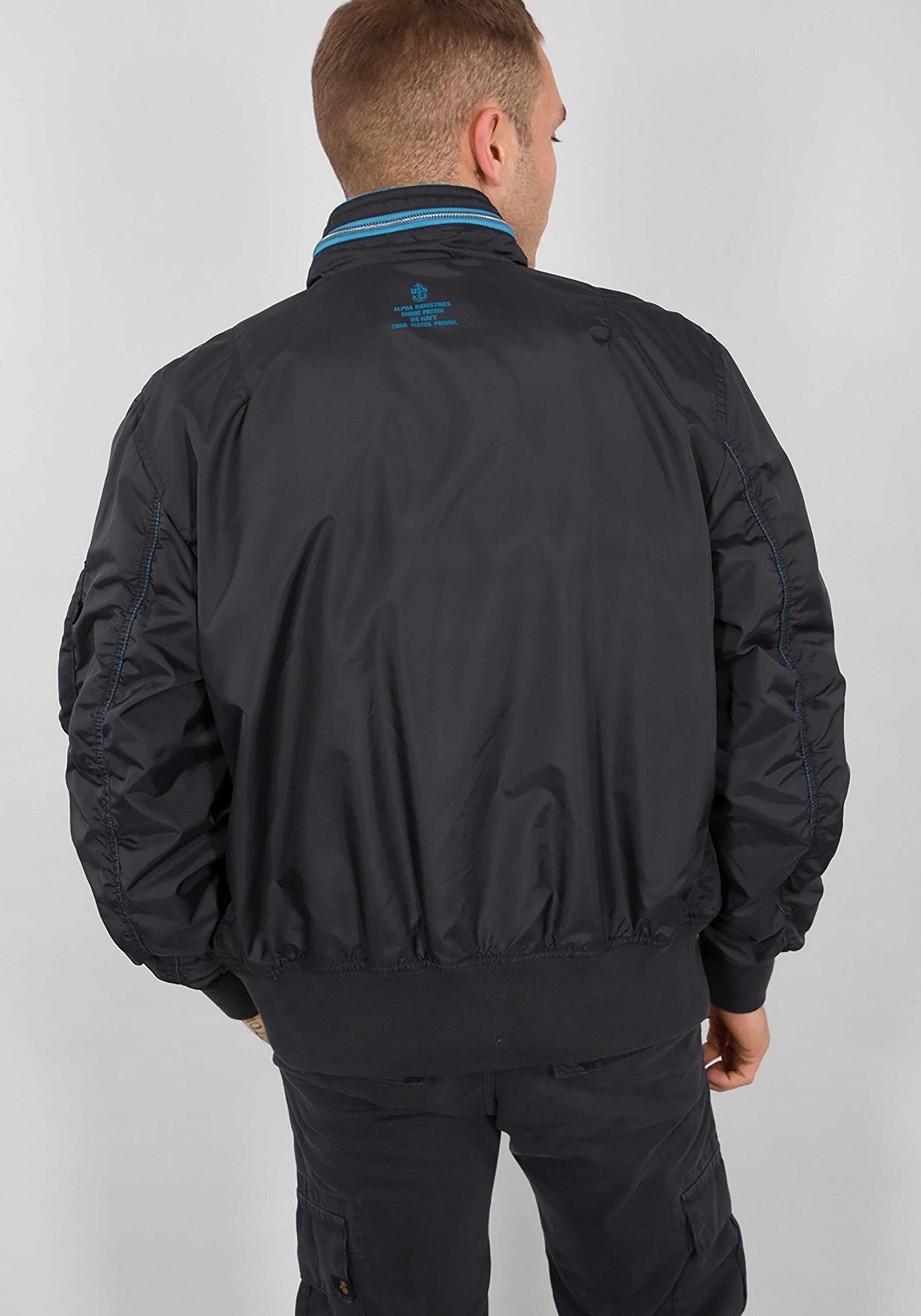 Alpha Bomber Jackets Industries Wing Industries Flight Alpha iron Bomberjacke - Men & grey