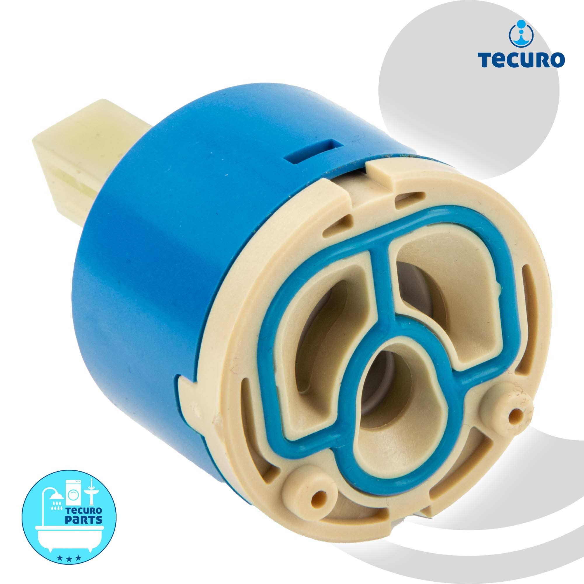 tecuro Badarmatur Kartusche Ø 40 mm Steuereinheit für Einhebel-Armaturen Bad/Küche