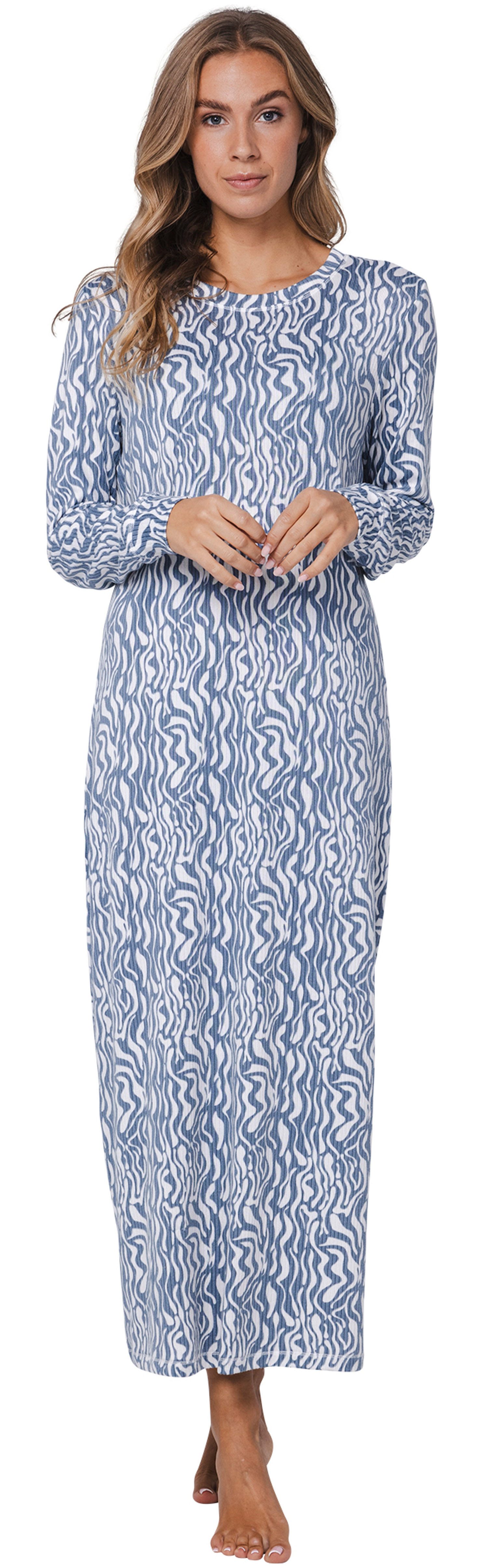 Pastunette Nachthemd Damen Schlafshirt lang (1-tlg) Modisches Design günstig online kaufen