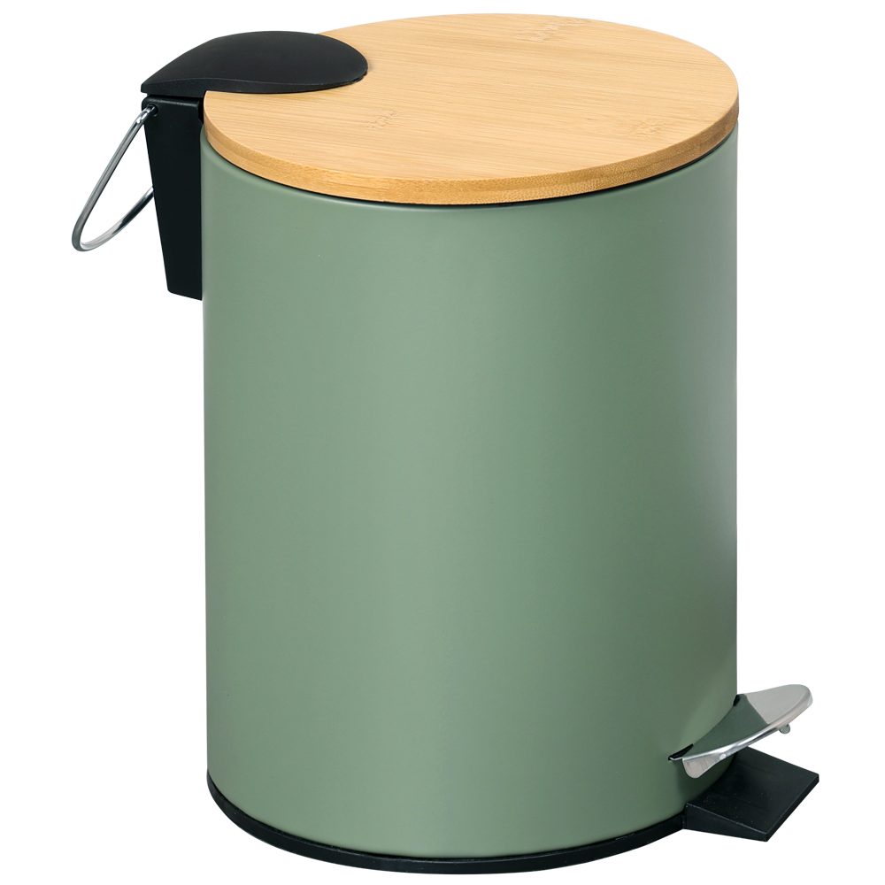 KESPER® Kosmetikeimer Mülleimer Bambus, FSC® zertifiziert, 3l, inkl. Inneneimer, Deckel mit Soft-Close