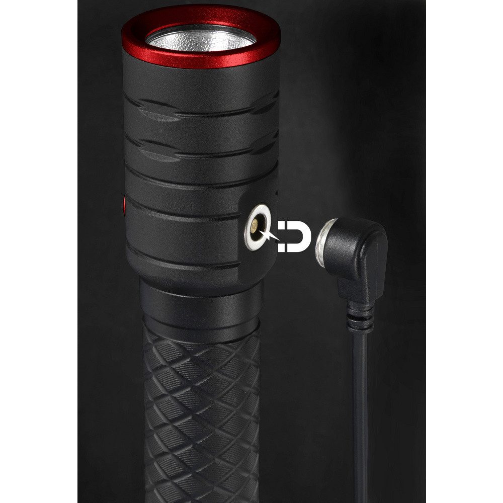TOOLCRAFT Taschenlampe TOOLCRAFT TO-9919599 Taschenlampe mit Stroboskopmodus Li-Ionen Akkus