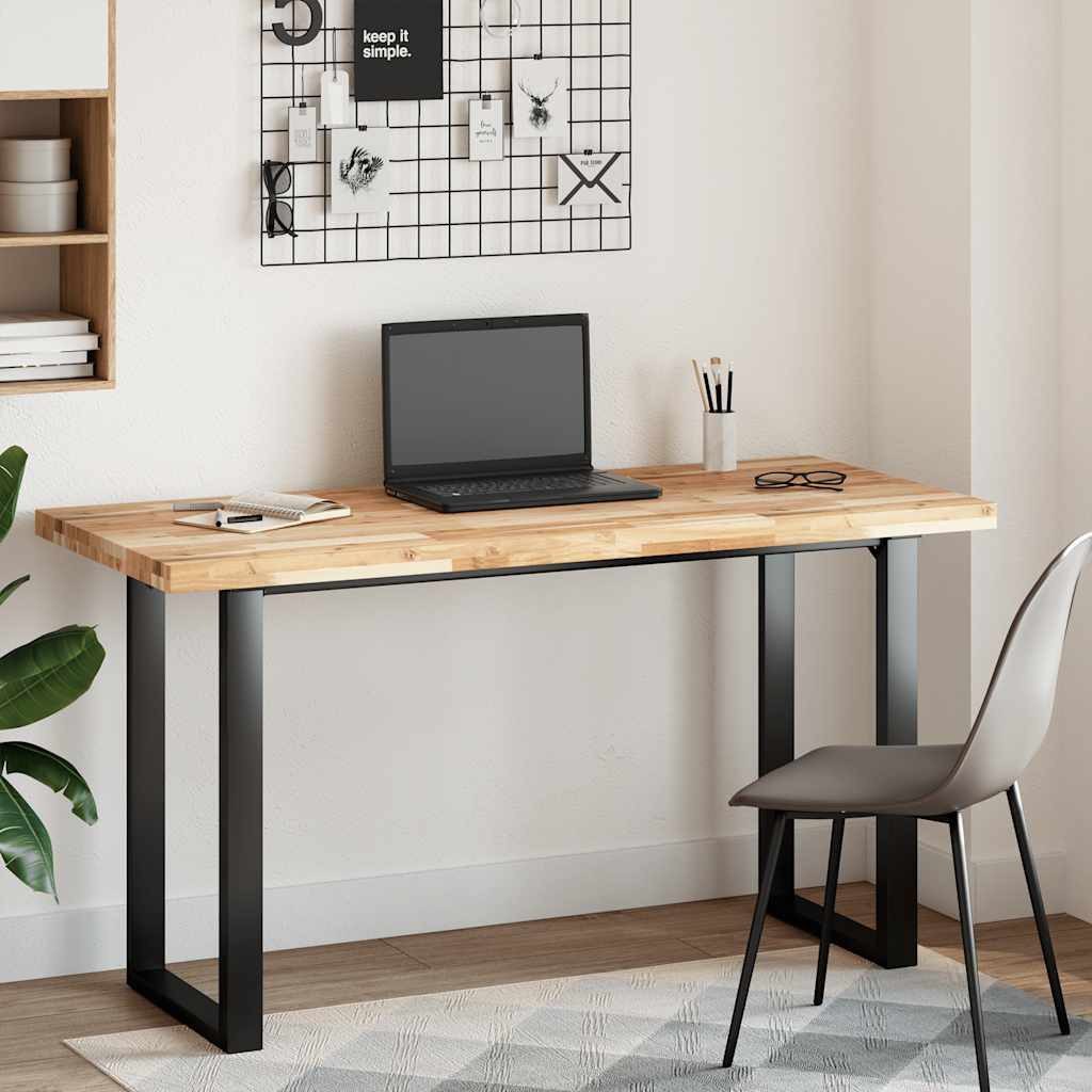 vidaXL Schreibtischplatte Schreibtischplatte Unbehandelt 120x60x4 cm Massivholz