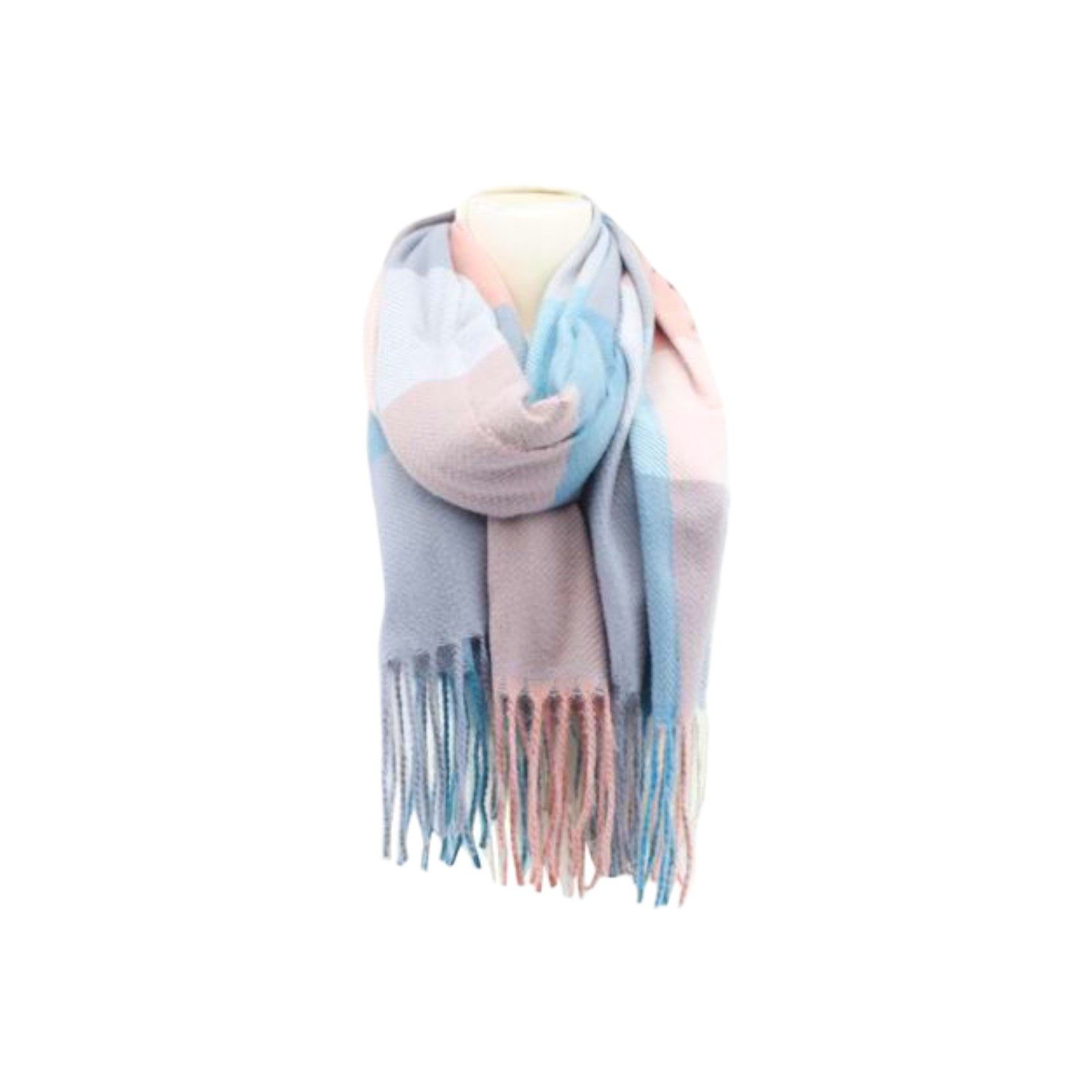 VewoTex Schal für Damen » Cashmera Soft » Winterschal Karo Muster, (Kein Set, 1-St. Einzelner Schal), » Damenschal » Fransenschal 180 x 65 cm
