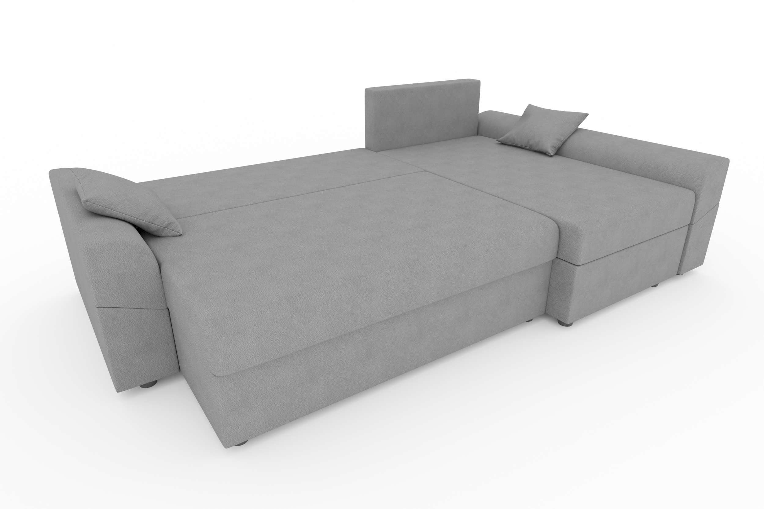 Bettfunktion, Design Bettkasten, mit Sofa, Stylefy Modern Sitzkomfort, Eckcouch, Ecksofa Aurora, L-Form, mit