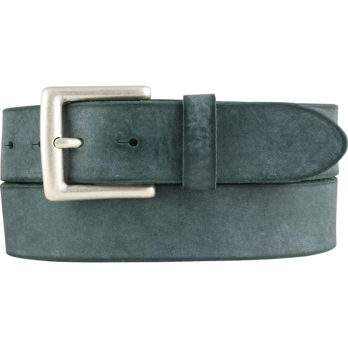 Ledergürtel Gürtel aus weichem Vollrindleder Used-Look 4 cm - Ledergürtel für Herr