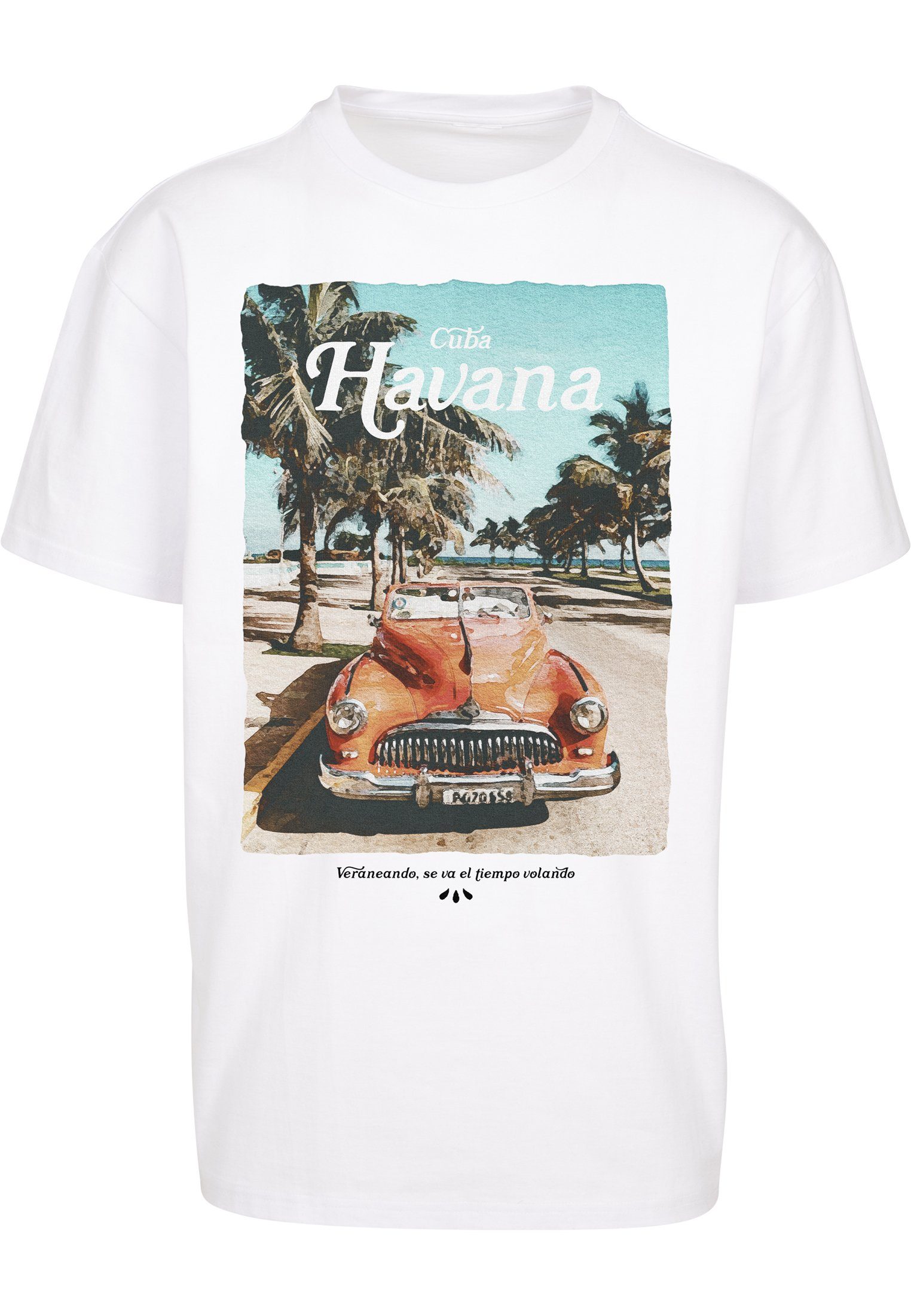 Upscale by Mister Tee T-Shirt Vibe Oversize Herren Havana (1-tlg) white Tee