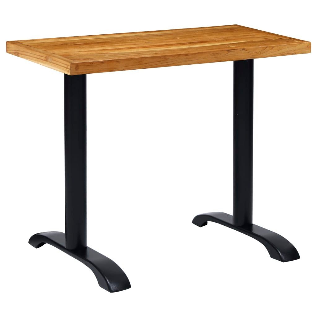 vidaXL Tischbein Bistrotisch-Gestelle 2 Stk. Schwarz 61x8x72 cm Gusseisen