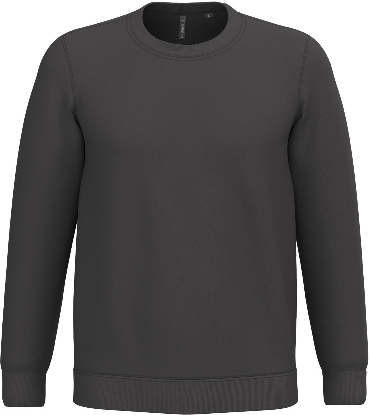 Kariban Sweatshirt Herren Sweatshirt mit Rundhalsausschnitt