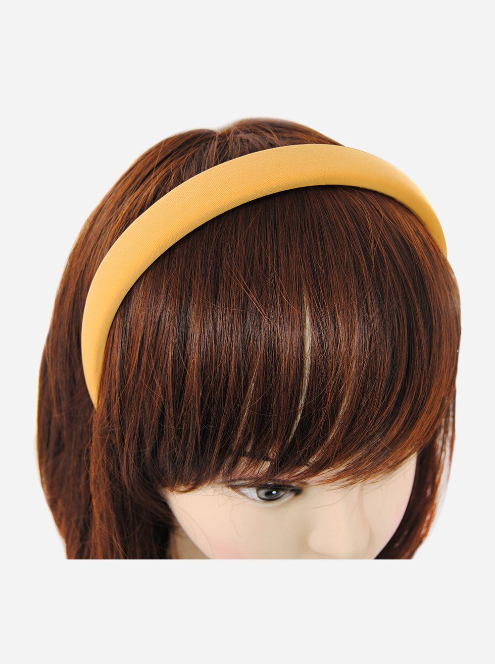 Colours, Stoff Haareifen Haarreif mit Haarband Gelb Damen axy Haarreif Candy gepolstertes Vintage