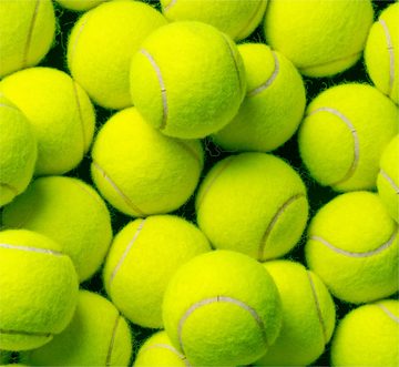 Sportyfits® Tennisball 9x Tennisbälle gelb inkl. Mesh Tragetasche - Training und Wettkampf (9er Set, 9x Tennisball)