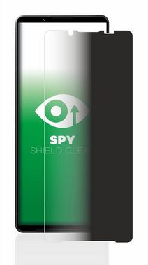 upscreen Blickschutzfolie für Sony Xperia 1 V, Displayschutzfolie, Blaulichtfilter Privacy Folie Schutzfolie Sichtschutz klar Anti-Spy