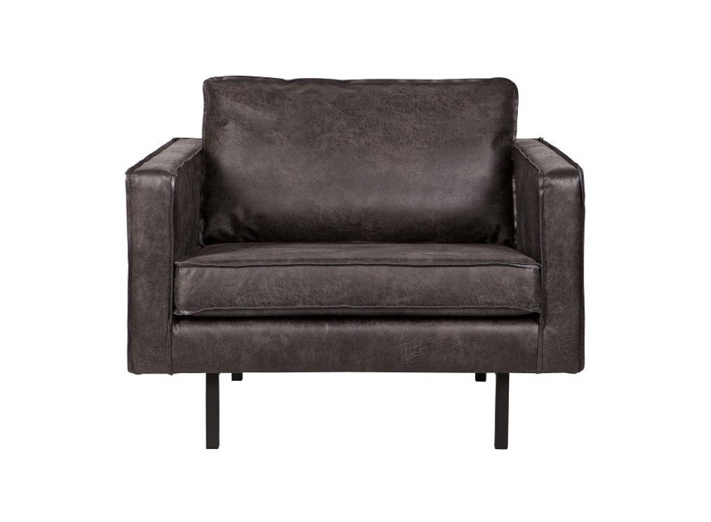 BePureHome Sessel Ledersessel Rodeo 1-Sitzer Schwarz