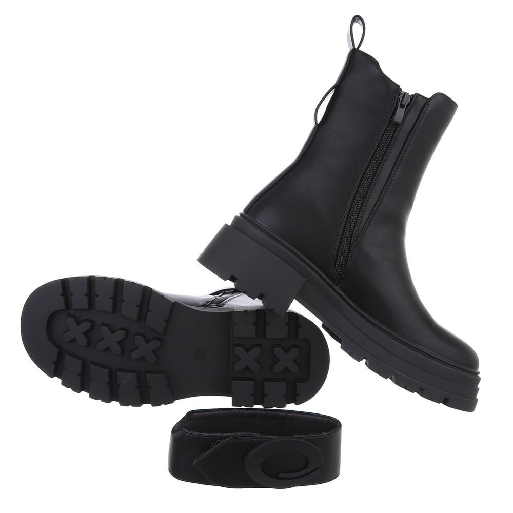 Ital-Design Damen Freizeit Plateaustiefelette (84648323) Blockabsatz günstig online kaufen