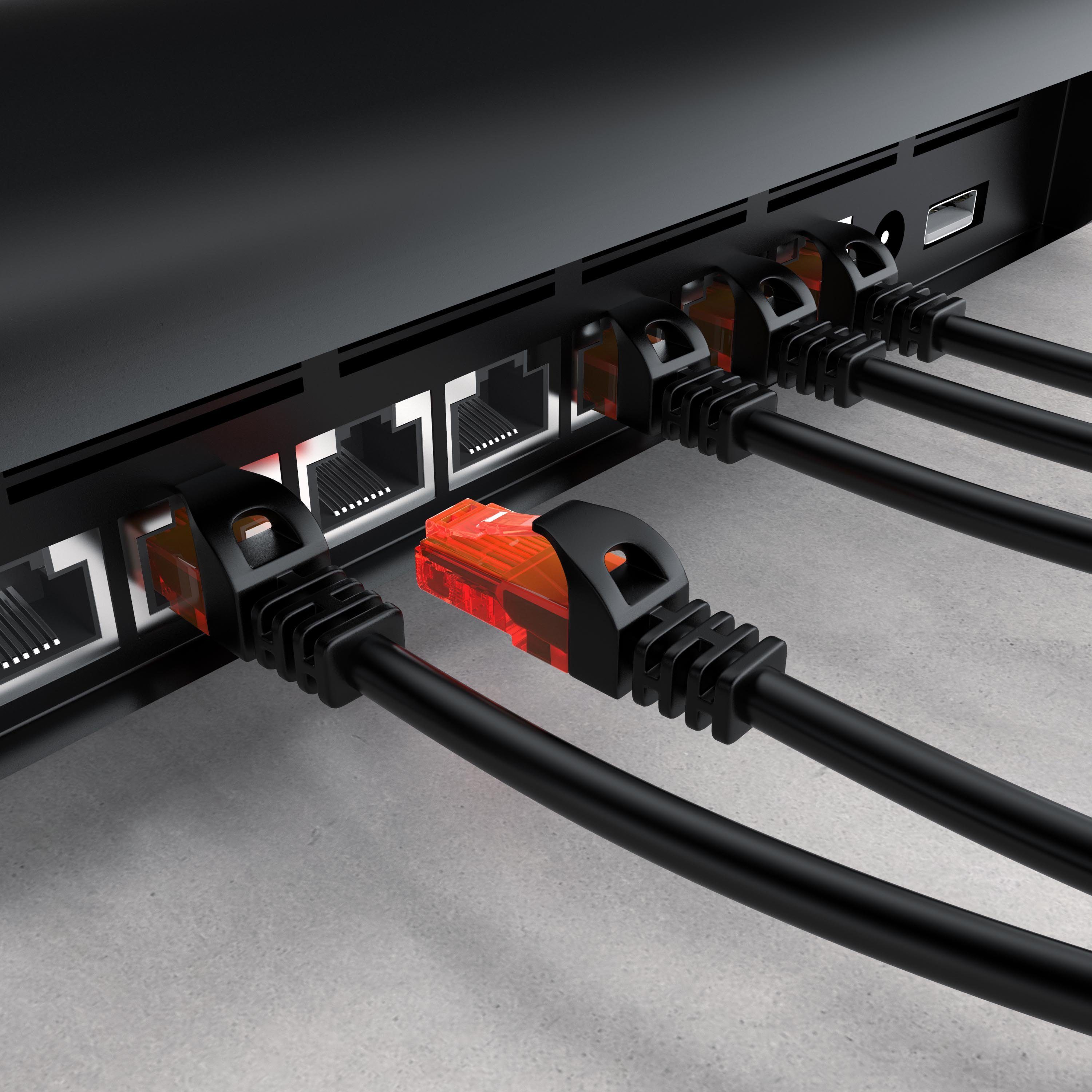 CSL CAT 6 Netzwerkkabel UTP Gigabit 1000 Mbit/s Patchkabel - 30m LAN-Kabel, CAT.6, RJ-45 (Ethernet) (3000 cm), für Router, Modem, Switch, PC, ideal für Gaming,  – Bild 5 von 5