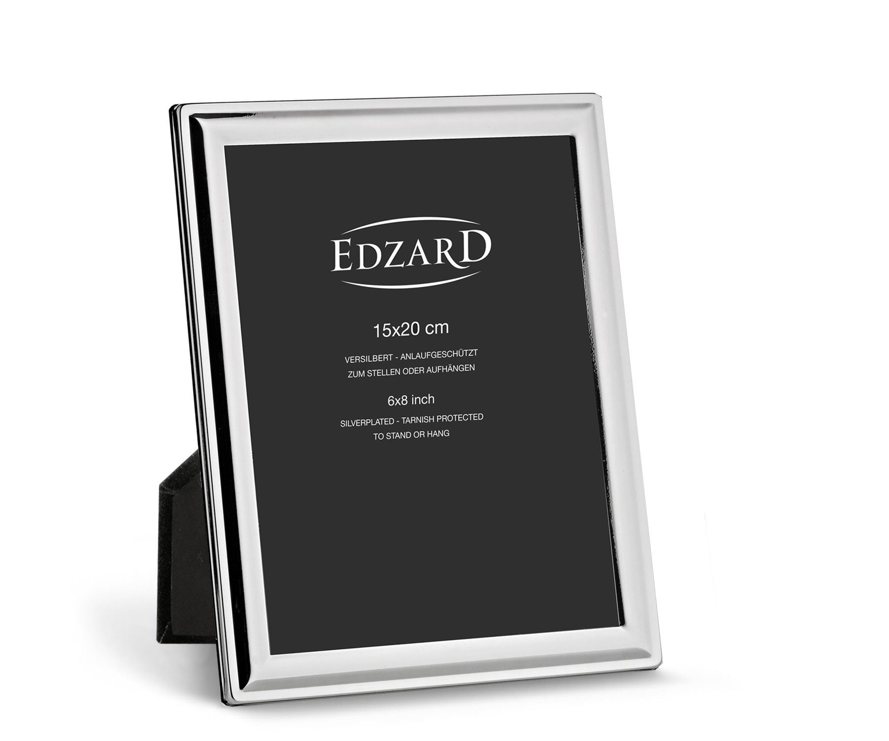 EDZARD Bilderrahmen Terni, edel versilbert und anlaufgeschützt, für 15x20 cm Foto