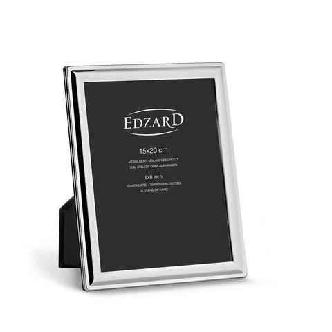 EDZARD Bilderrahmen Terni, edel versilbert und anlaufgeschützt, für 15x20 cm Foto