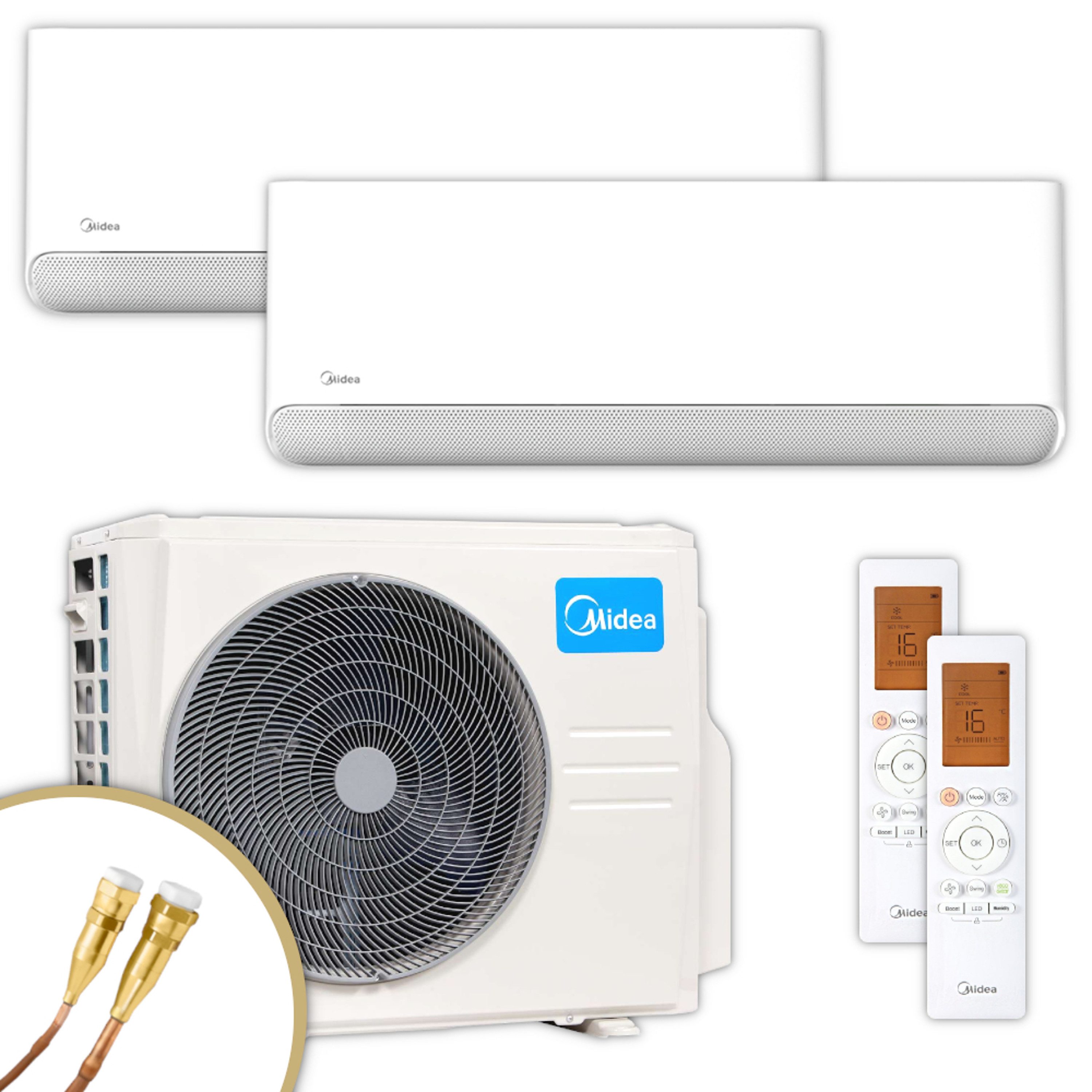 Midea Klimagerät MSCB1BU-09HRFN8-ME + MSCB1BU-09HRFN8-ME + M2O-18HFN8-ME