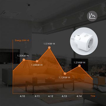 Strong Steckdose HELO Wi-Fi Smart Plug mit 2x USB Ports Netzstecker, mit Strommessfunktion