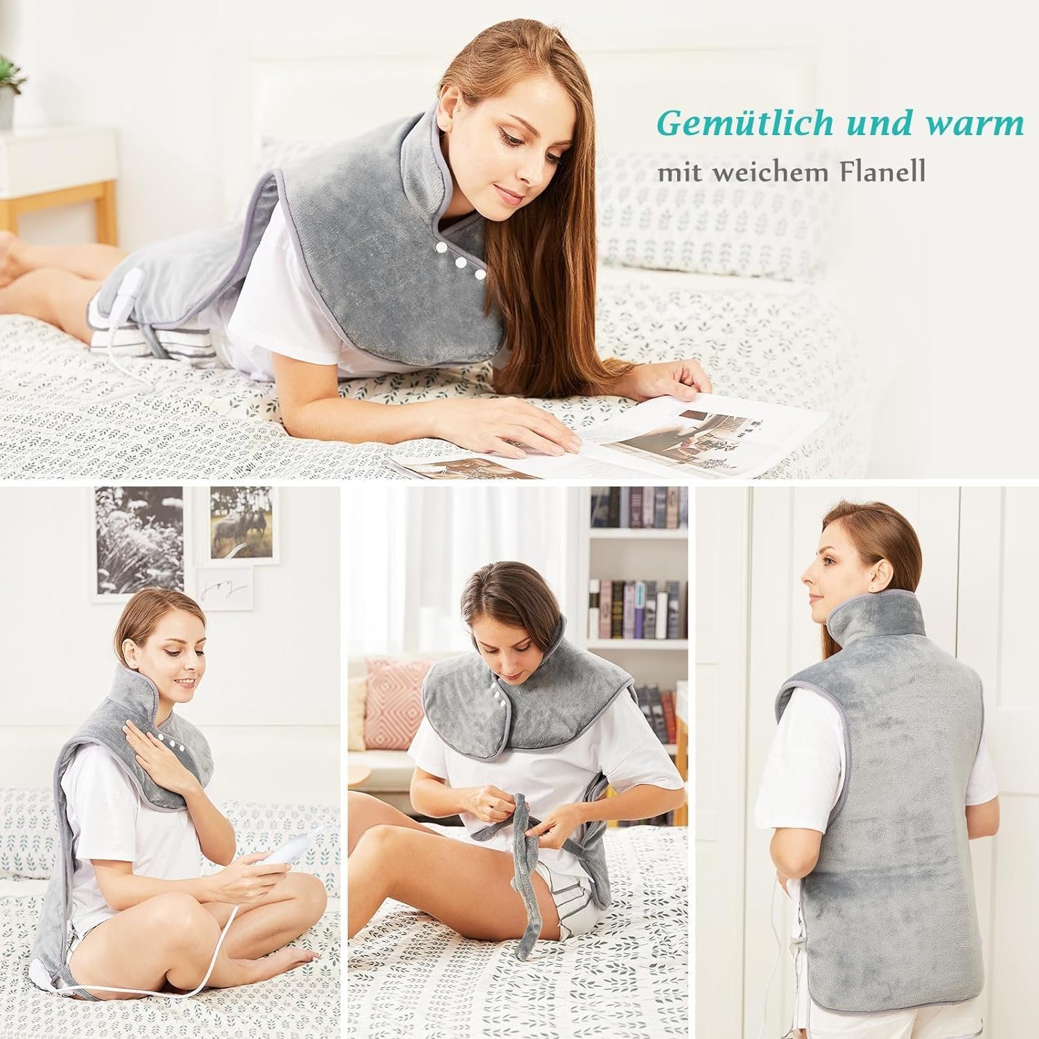 Homevibes Heizkissen Heizkissen für Rücken Schulter Nacken 60x100cm Wärmekissen, 1-tlg.