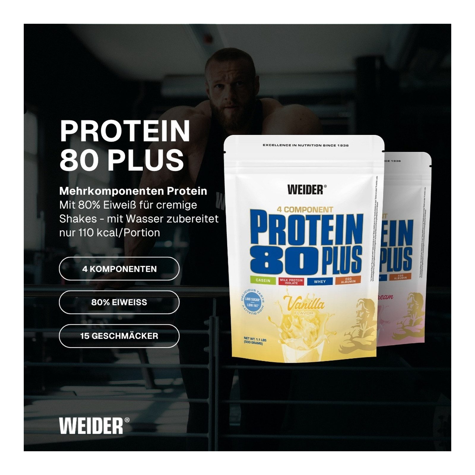 WEIDER® Weider Protein 80 Plus Pulver, 500 g
