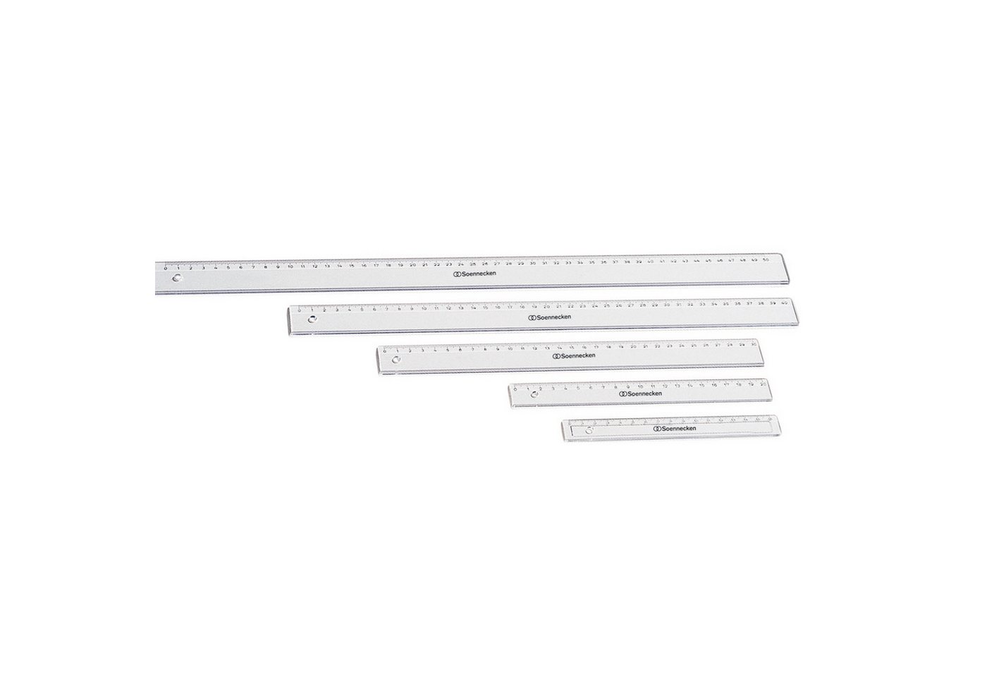 Thumbnail - Soennecken Lineal Lineal 1820 20cm Kunststoff transparent