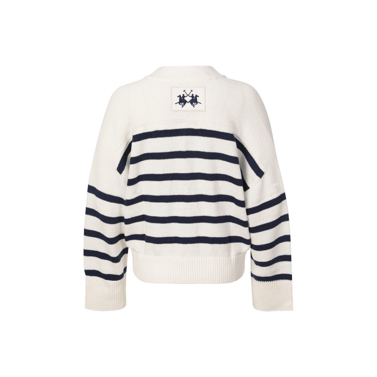 La Martina Strickjacke WCS001 Damen Sweatjacke, Feinstrickjacke, Grobstrickjacke, Wolljacke, Cardigan