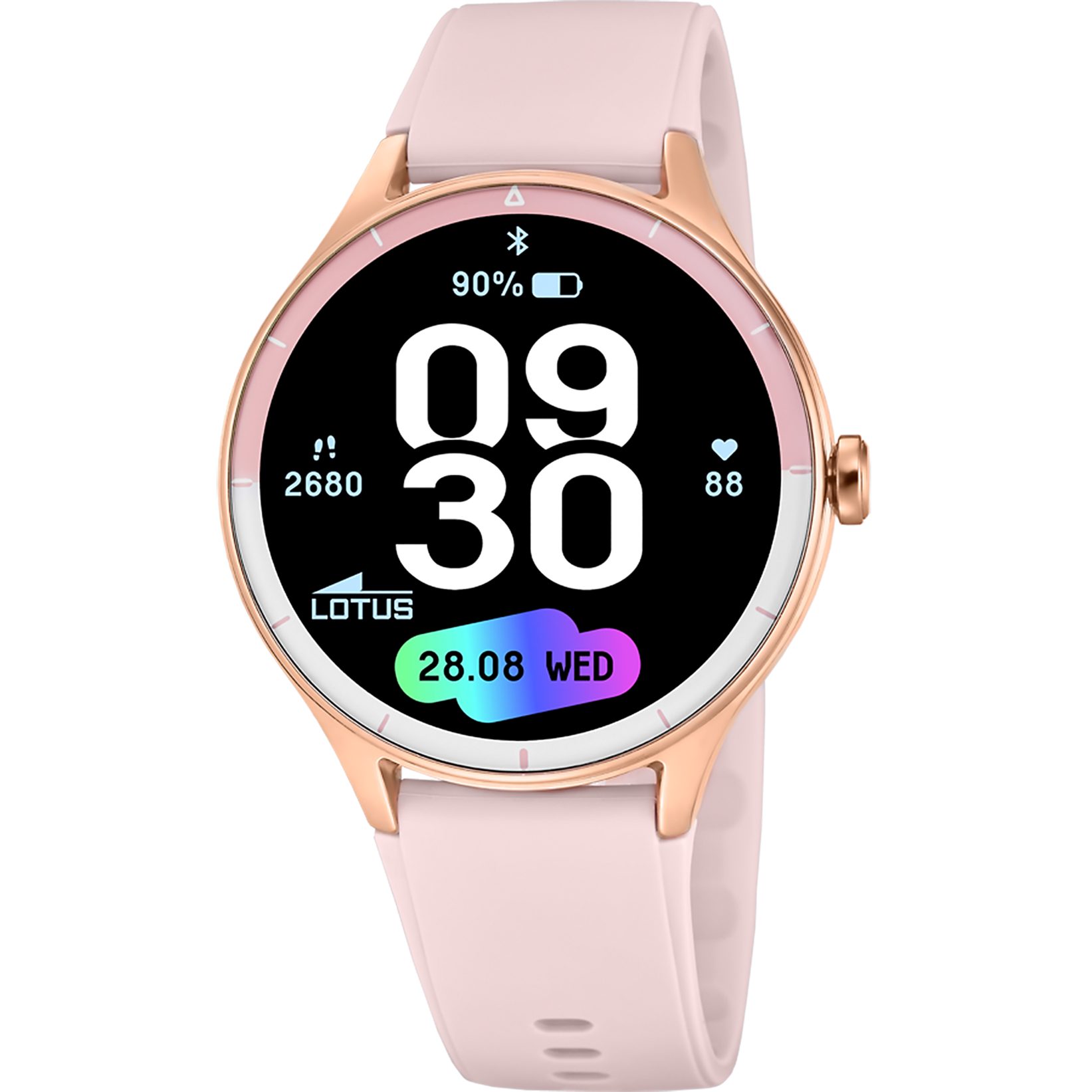 Lotus Smartwatch Smartwatch, Armbanduhr,Damenuhr,Bluetooth,Steuerung der Smartphone-Kamera,Wecker