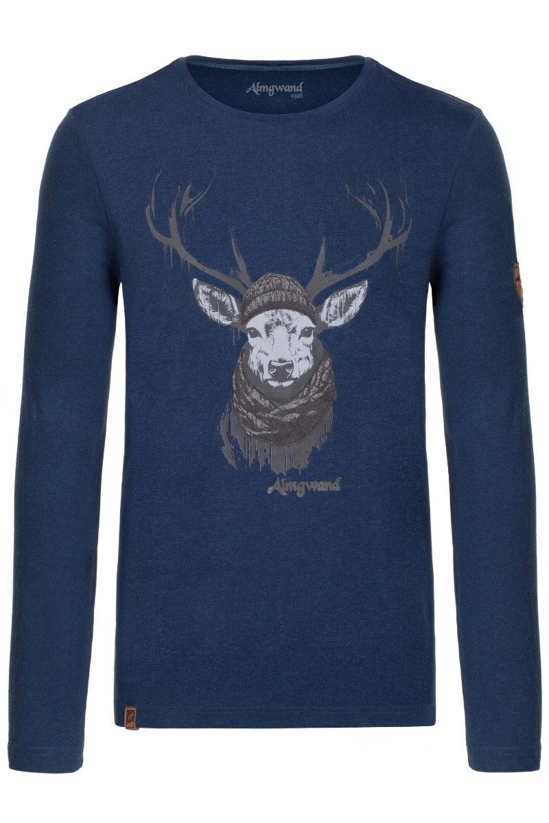Almgwand Outdoorjacke Longsleeve Herren - HANSBERGALM - denim