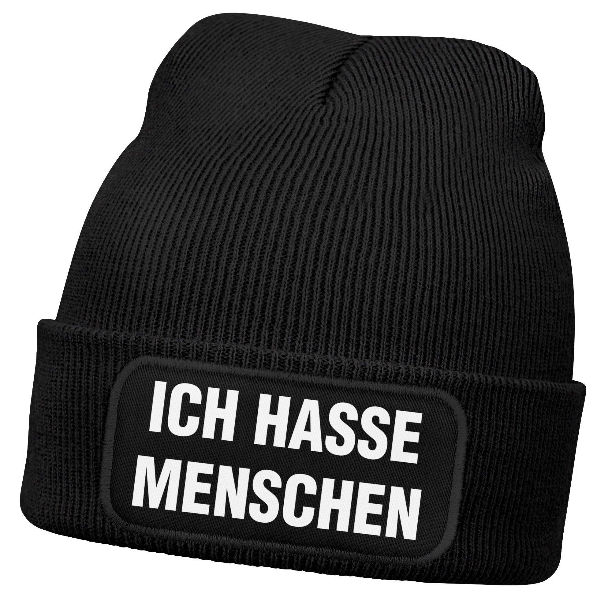 MoonWorks Strickmütze Damen Beanie mit Patch Strickmütze mit Spruch Ich has günstig online kaufen