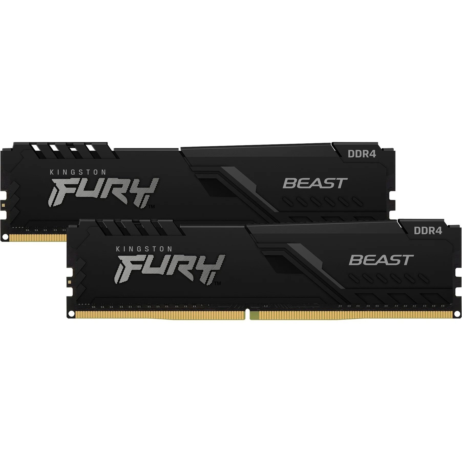 Kingston FURY Beast 32GB RAM DDR4-3200 Dual Kit (2x16GB) CL16 PC-Arbeitsspeicher (Hochleistungs-RAM-Set für schnelle Abläufe und stabile PC-Performance)