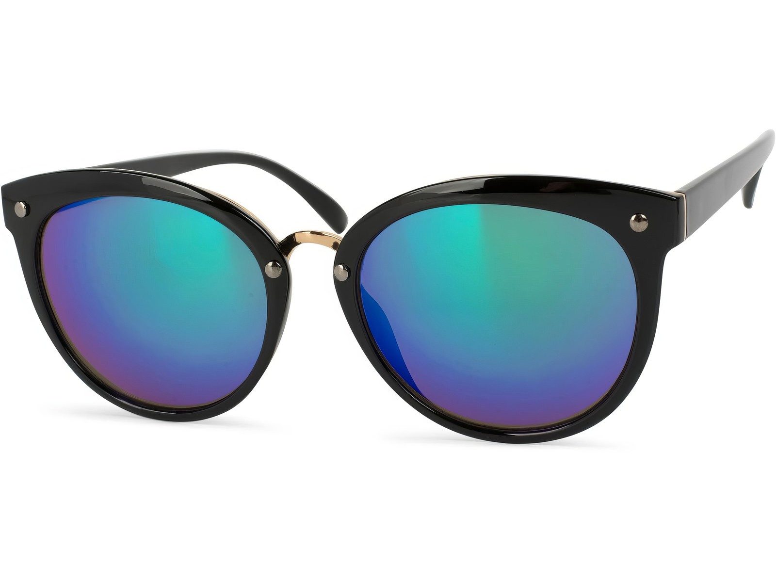 styleBREAKER Sonnenbrille Cat Eye Sonnenbrille Material-Mix-Rahmen (1-St)