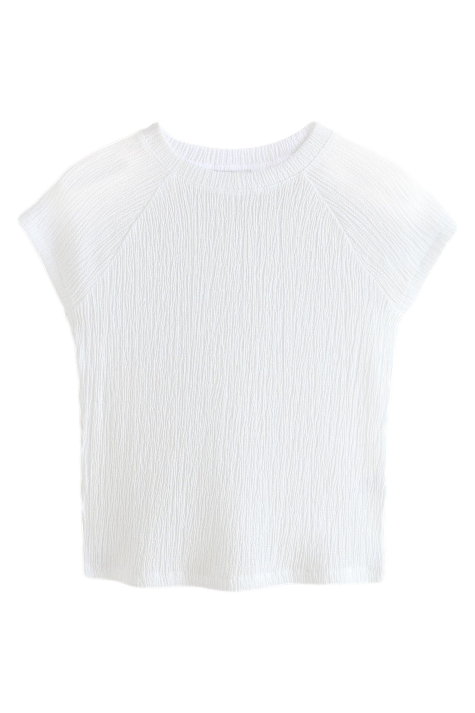 Next T-Shirt Strukturiertes Top mit kurzen günstig online kaufen