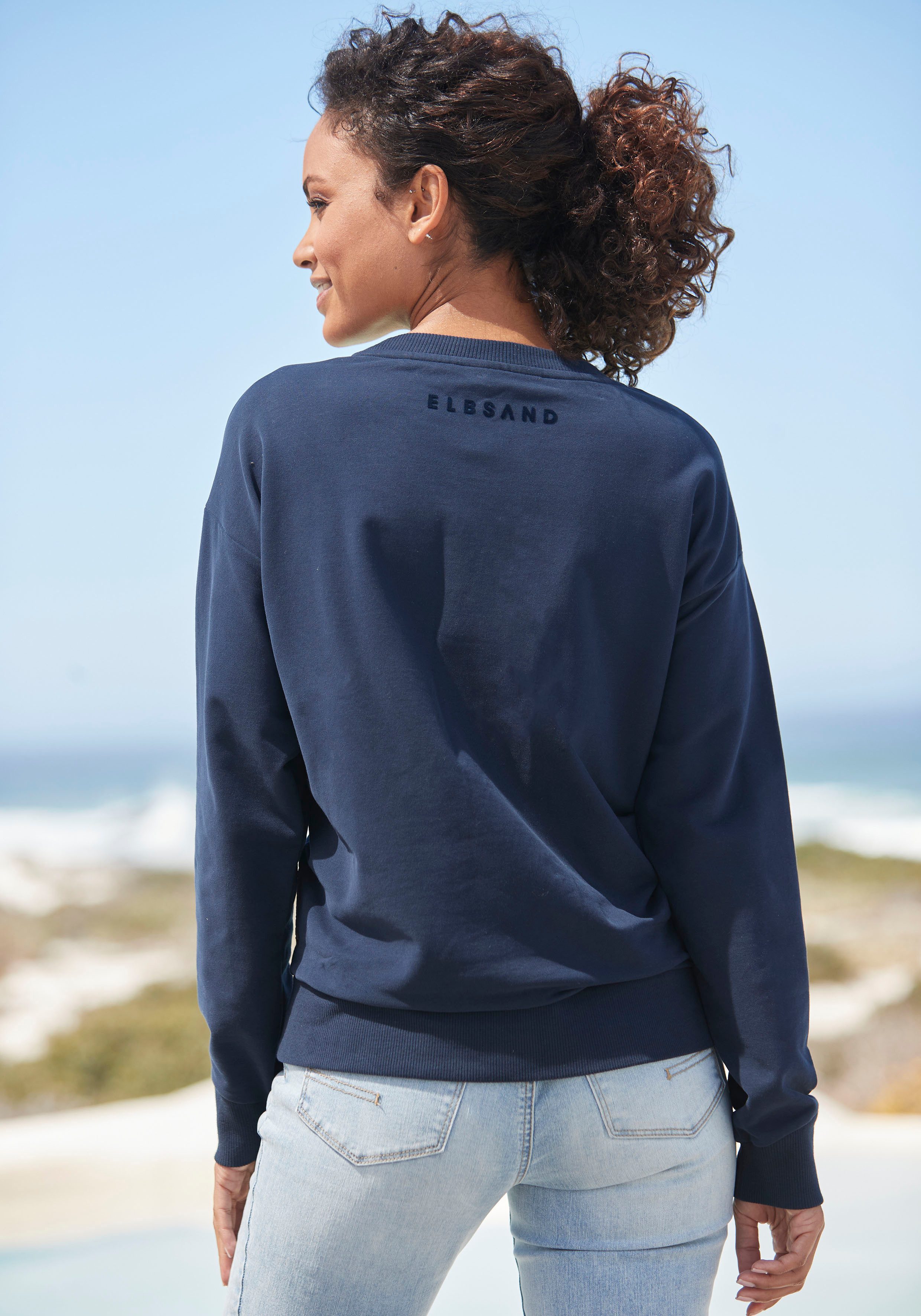 Elbsand Sweatshirt Fionni mit großem Logoprint, sportlich-casual – Bild 3 von 5
