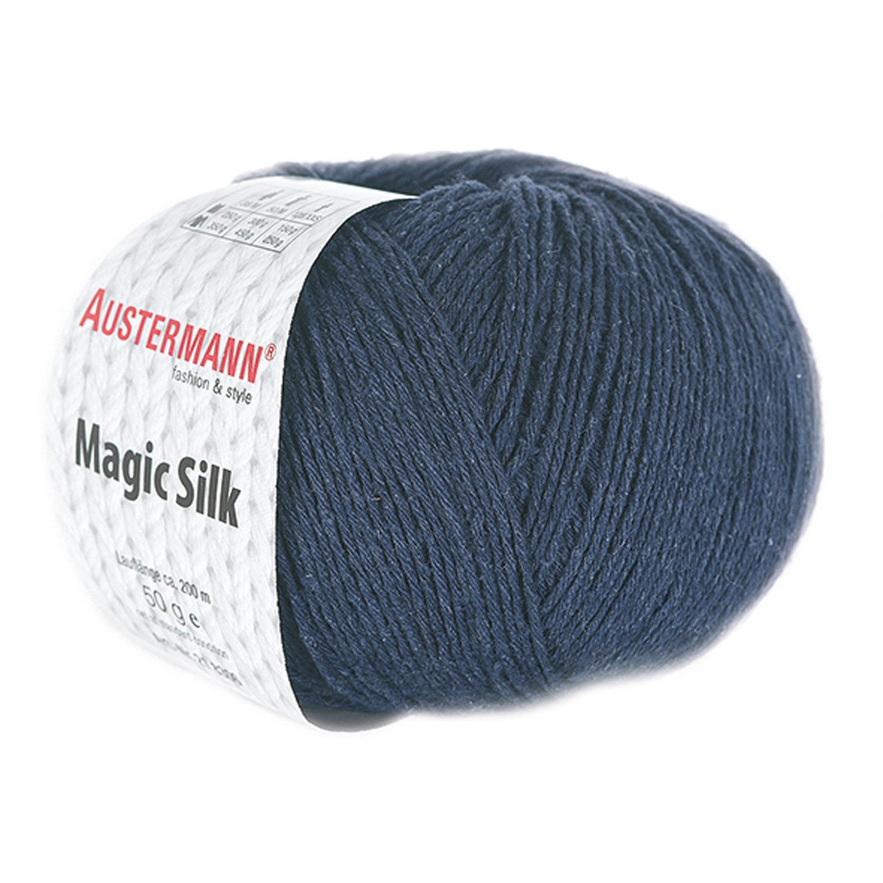 Austermann Garn Magic Silk Häkelwolle, 200,00 m, leichtes, edles Garn