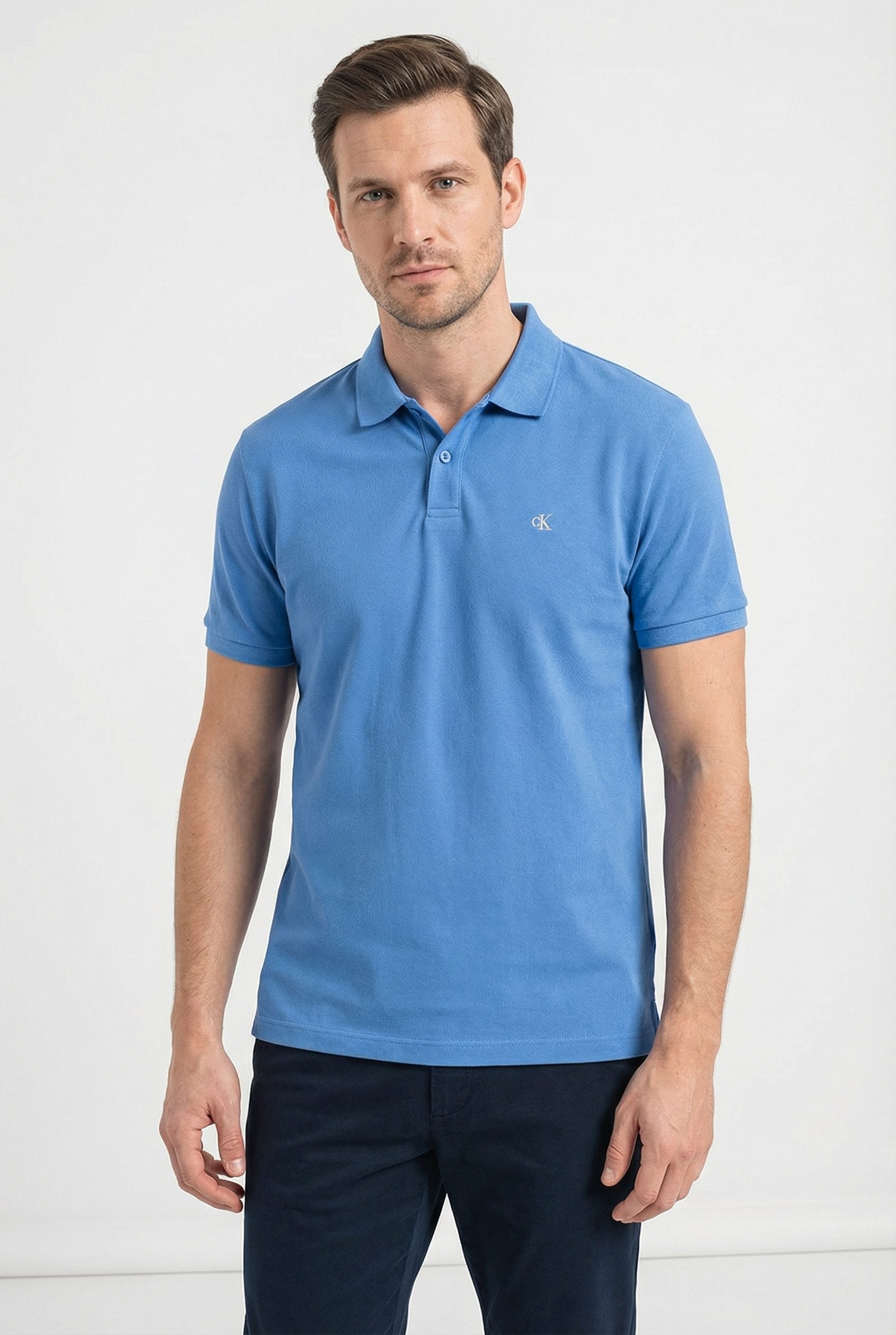 Calvin Klein Jeans Poloshirt SS CASUAL PIQUE CLASSIC POLO Mit Rundhalsausschnitt