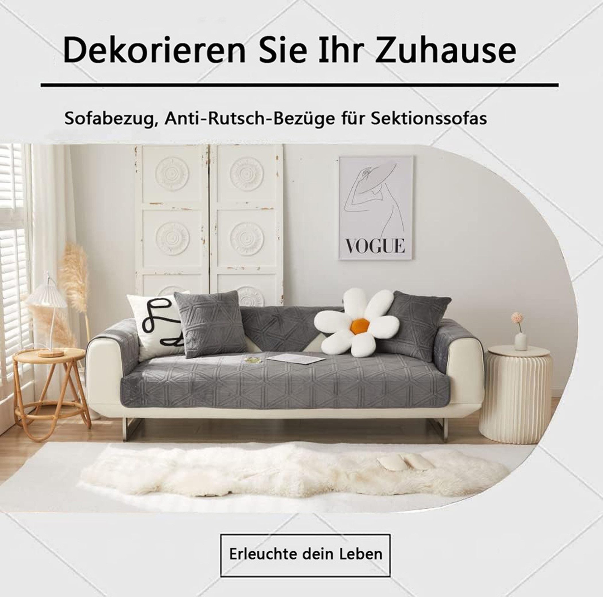 Coonoor Sofaschoner rutschfest, modernes Sofabezugs, Geeignet günstig online kaufen