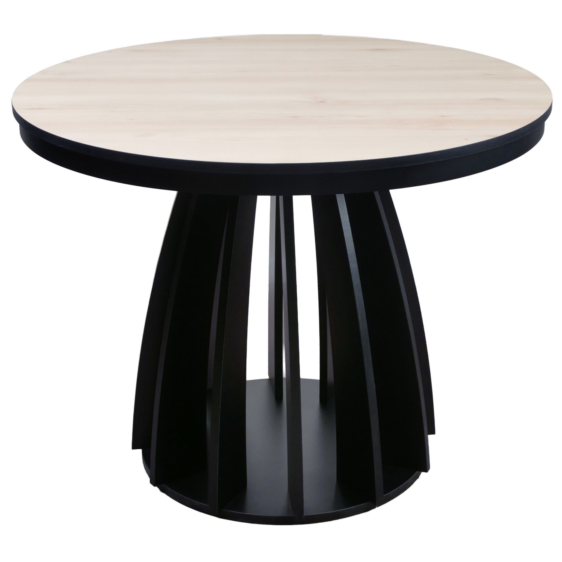 Selsey Esstisch DICIFFY, Ausziehtisch rund mit geschwungenem Gestell, 100 - 140 cm