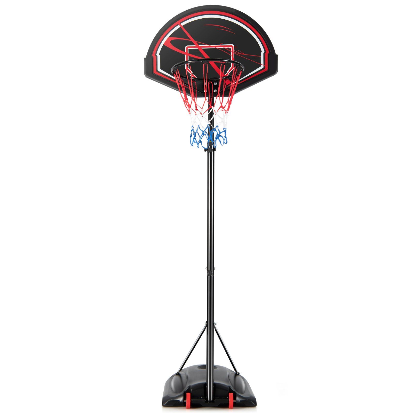 COSTWAY Basketballständer, mit Rollen, 170-230cm höhenverstellbar