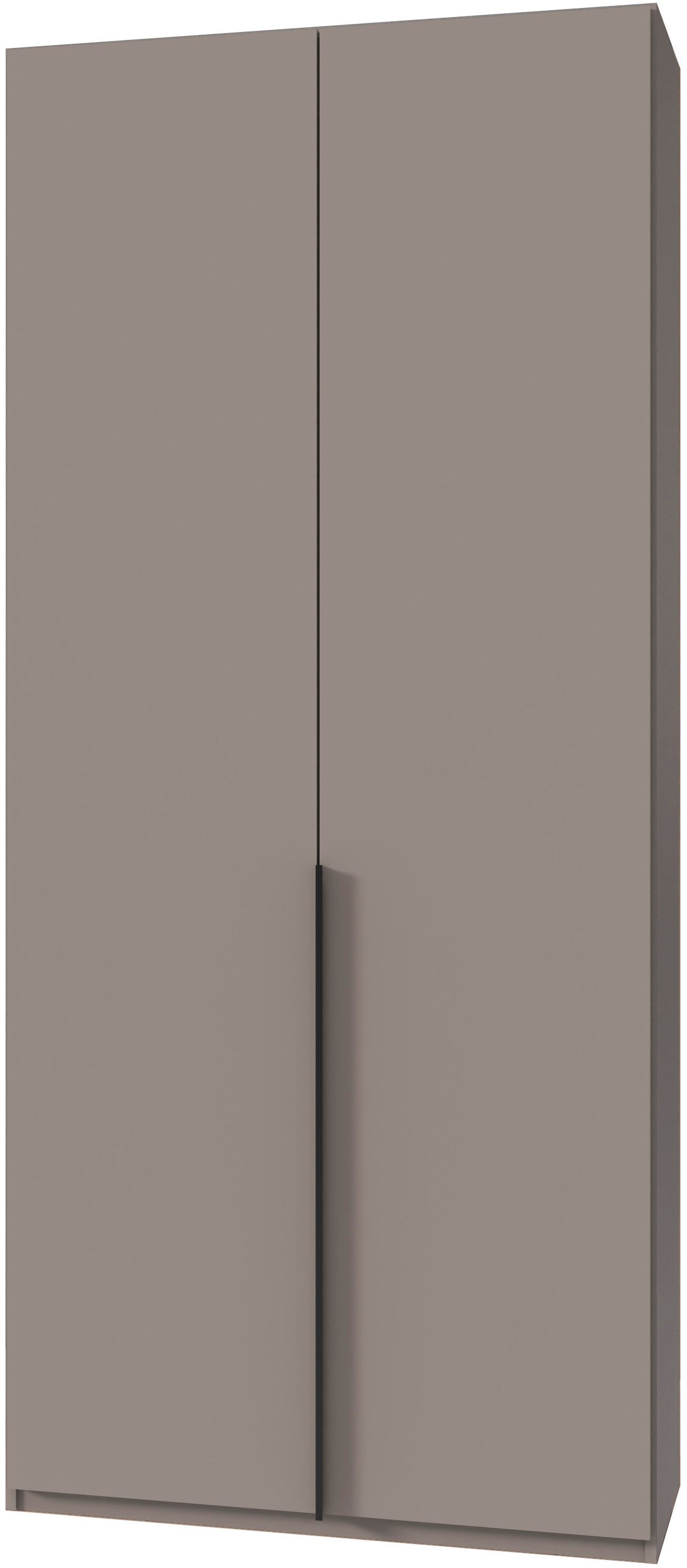 Wimex Kleiderschrank Mugano,in 5 Breiten,2 Höhen,2 Tiefen, viele Farben, Made in Germany (in Basic oder Premium Ausstattung) mit langen Griffen aus Metall, mit oder ohne Spiegel