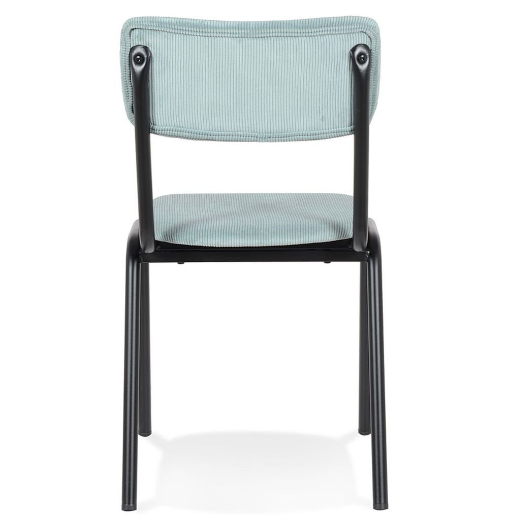 MINU DESIGN mit Stuhl Textile Lehne Klassisch KADIMA Esszimmerstuhl Blau