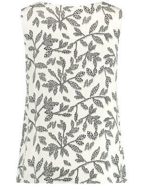 Taifun Blusentop Ärmellose Bluse mit Floral-Print