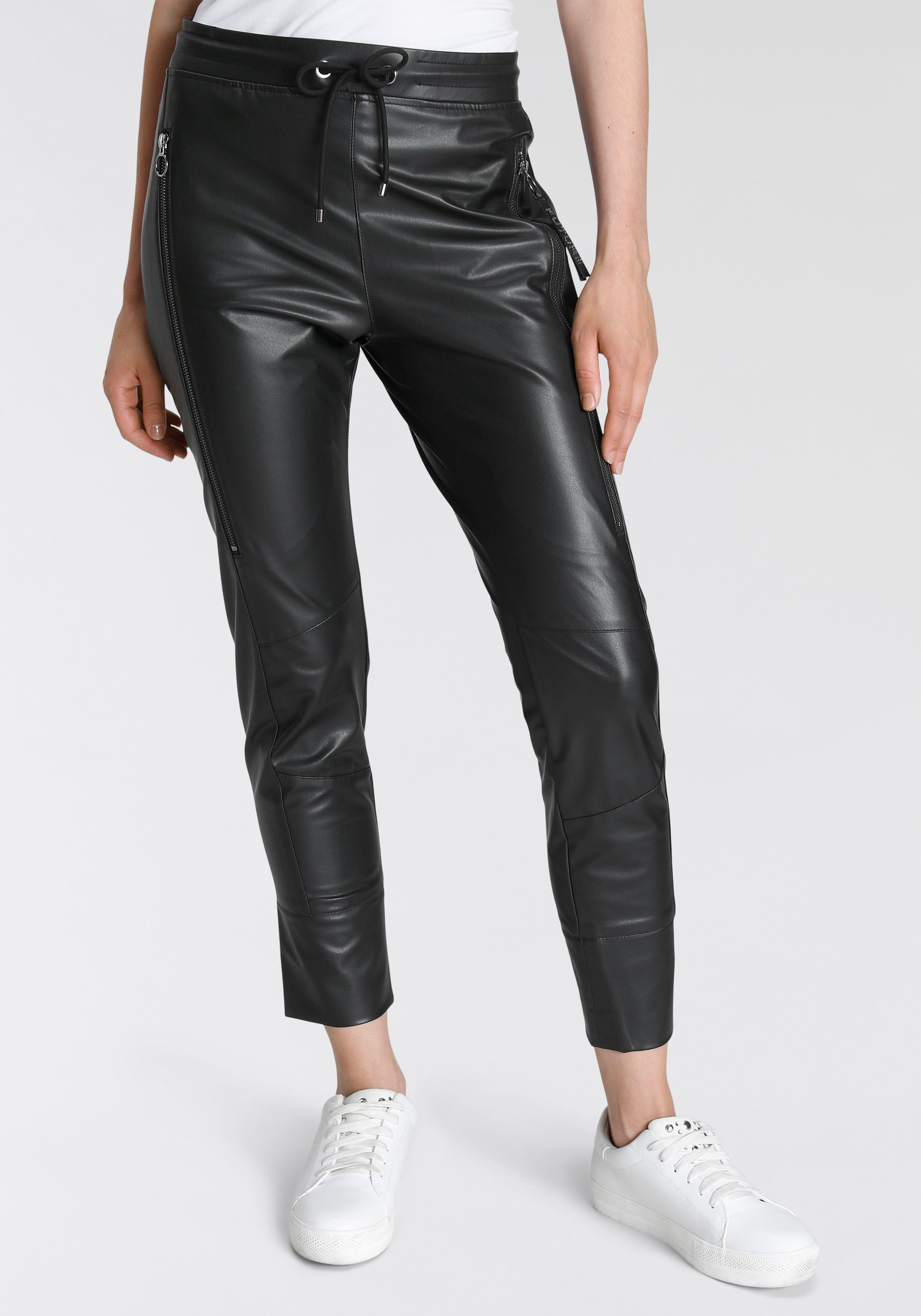 MAC Stretch-Jeans MAC FUTURE vegan leather black 2742-00-0498L 090