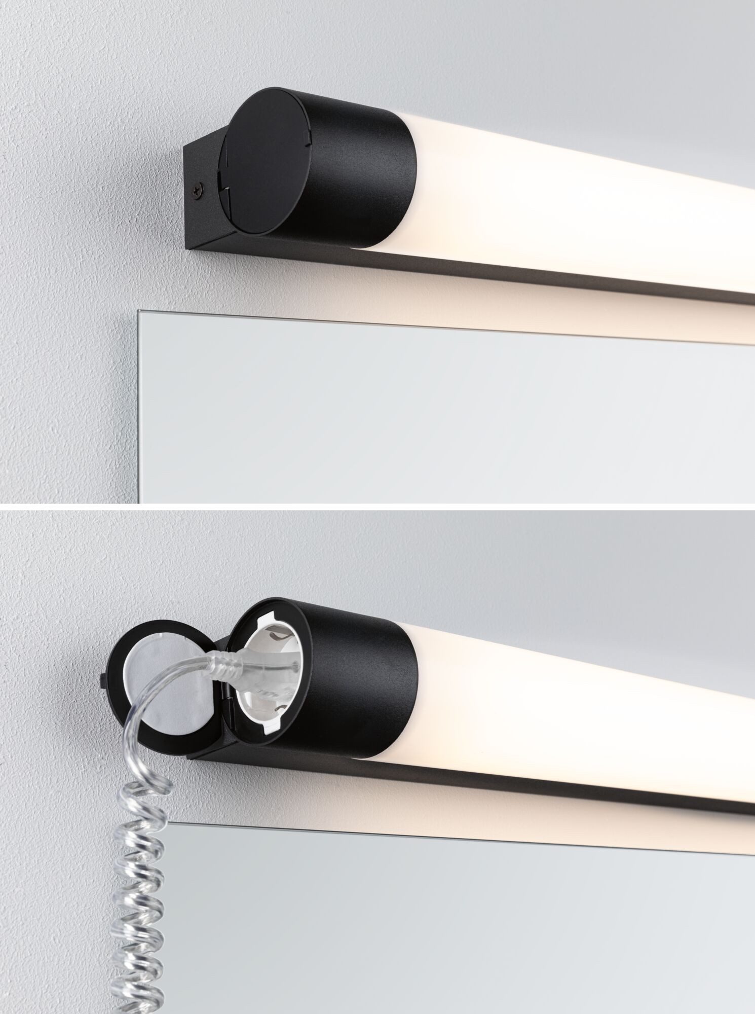 Paulmann LED Spiegelleuchte Selection Bathroom Spiegelleuchte Orgon IP44 3000K 230V 10,5W, LED fest integriert, Warmweiß, Badezimmerleuchte